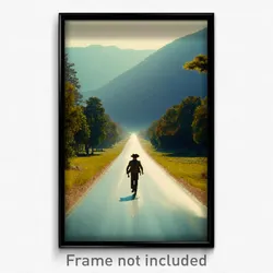 Pixel Art Poster - Alive Country (8 Bit Psychedelic Trippy Video Game Print)