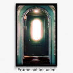 Pixel Art Poster - Peaceful Trapdoor (8 Bit Psychedelic Trippy Video Game Print)