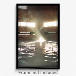 Pixel Art Poster - Fluid Brickyard (8 Bit Psychedelic Trippy Video Game Print)