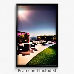 Pixel Art Poster - Secret Terrace (8 Bit Psychedelic Trippy Video Game Print)