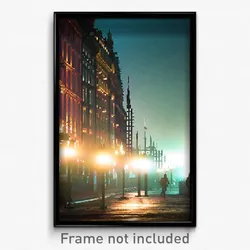 Pixel Art Poster - Thorny Swedish City (8 Bit Psychedelic Video Game Print)