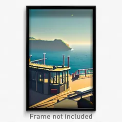 Pixel Art Poster - Realistic Bay (8 Bit Psychedelic Trippy Video Game Print)