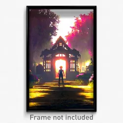 Pixel Art Poster - Musty Grove (8 Bit Psychedelic Trippy Weird Video Game Print)