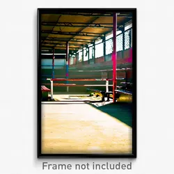 Pixel Art Poster - Striking Dugout (8 Bit Psychedelic Trippy Video Game Print)