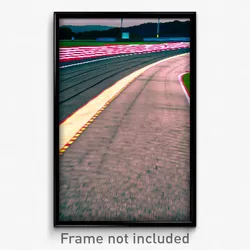 Pixel Art Poster - Musty Racetrack (8 Bit Psychedelic Trippy Video Game Print)