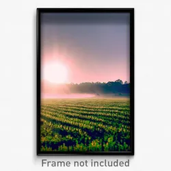 Pixel Art Poster - Secret Fields (8 Bit Psychedelic Trippy Video Game Print)