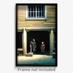 Pixel Art Poster - Unwelcoming Stable (8 Bit Psychedelic Video Game Print)