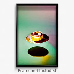 Pixel Art Poster - Dim Pastel De Nata (8 Bit Psychedelic Video Game Print)
