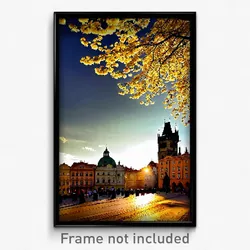 Pixel Art Poster - Magnificent Prague (8 Bit Psychedelic Video Game Print)