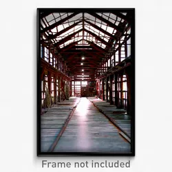 Pixel Art Poster - Rusty Longhouse (8 Bit Psychedelic Trippy Video Game Print)