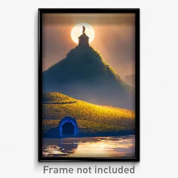 Pixel Art Poster - Spectacular Motte (8 Bit Psychedelic Trippy Video Game Print)