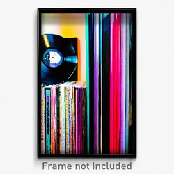 Pixel Art Poster - Novel Vinyl (8 Bit Psychedelic Trippy Weird Video Game Print)