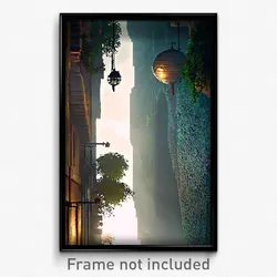 Pixel Art Poster - Quaint Isthmus (8 Bit Psychedelic Trippy Video Game Print)