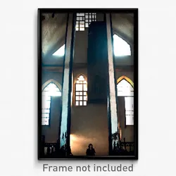 Pixel Art Poster - Unkempt Convent (8 Bit Psychedelic Trippy Video Game Print)