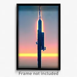 Pixel Art Poster - Magnificent Bight (8 Bit Psychedelic Trippy Video Game Print)