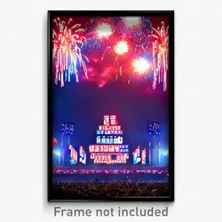Pixel Art Poster - Beloved Fourth Of July (8 Bit Psychedelic Video Game Print)