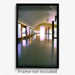 Pixel Art Poster - Empty Gallery (8 Bit Psychedelic Trippy Video Game Print)