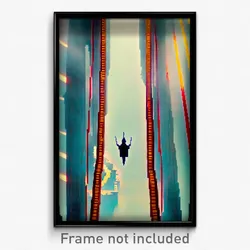 Pixel Art Poster - Elaborate Route (8 Bit Psychedelic Trippy Video Game Print)