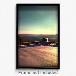 Pixel Art Poster - Deserted Lookout (8 Bit Psychedelic Trippy Video Game Print)