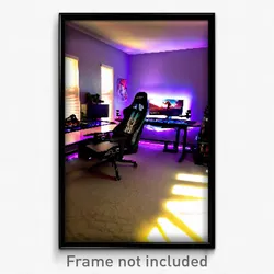 Pixel Art Poster - Lost Gaming Room (8 Bit Psychedelic Trippy Video Game Print)