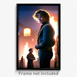 Pixel Art Poster - Attractive Hamlet (8 Bit Psychedelic Trippy Video Game Print)