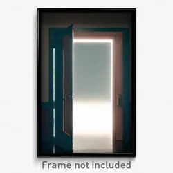 Pixel Art Poster - Stark Door (8 Bit Psychedelic Trippy Weird Video Game Print)