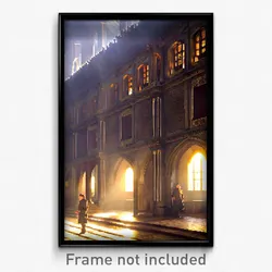 Pixel Art Poster - Outlandish Convent (8 Bit Psychedelic Video Game Print)