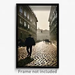 Pixel Art Poster - Distinct Lisbon (8 Bit Psychedelic Trippy Video Game Print)