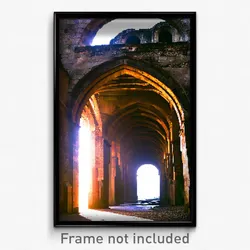 Pixel Art Poster - Aged Aquaduct (8 Bit Psychedelic Trippy Video Game Print)