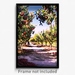 Pixel Art Poster - Busy Orchard (8 Bit Psychedelic Trippy Video Game Print)