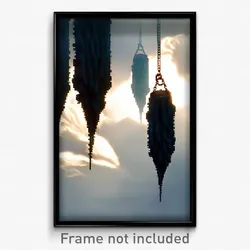 Pixel Art Poster - Bumpy Gallows (8 Bit Psychedelic Trippy Video Game Print)