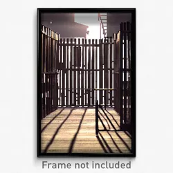 Pixel Art Poster - Empty Stockade (8 Bit Psychedelic Trippy Video Game Print)
