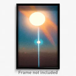 Pixel Art Poster - Uncommon Sun And Moon (8 Bit Psychedelic Video Game Print)