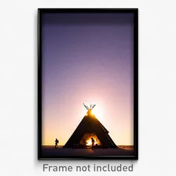 Pixel Art Poster - Brilliant Bivouac (8 Bit Psychedelic Trippy Video Game Print)