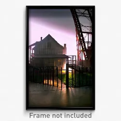 Pixel Art Poster - Steel Parsonage (8 Bit Psychedelic Trippy Video Game Print)
