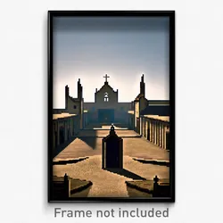 Pixel Art Poster - Stark Nunnery (8 Bit Psychedelic Trippy Video Game Print)