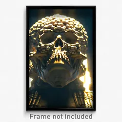 Pixel Art Poster - Thick Ossuary (8 Bit Psychedelic Trippy Video Game Print)