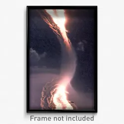 Pixel Art Poster - Candid Hurricane (8 Bit Psychedelic Trippy Video Game Print)