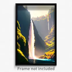 Pixel Art Poster - Slim Falls (8 Bit Psychedelic Trippy Weird Video Game Print)