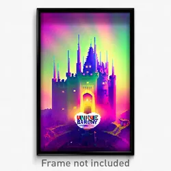 Pixel Art Poster - Unique Barony (8 Bit Psychedelic Trippy Video Game Print)