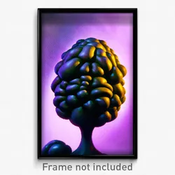 Pixel Art Poster - Bumpy Gambit (8 Bit Psychedelic Trippy Video Game Print)