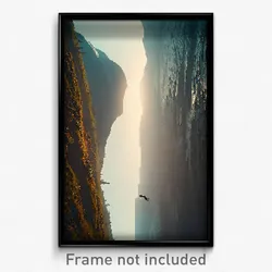 Pixel Art Poster - Arctic Switchback (8 Bit Psychedelic Trippy Video Game Print)