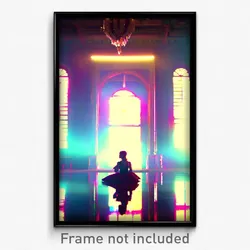 Pixel Art Poster - Polished Dream (8 Bit Psychedelic Trippy Video Game Print)