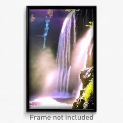 Pixel Art Poster - Neat Falls (8 Bit Psychedelic Trippy Weird Video Game Print)