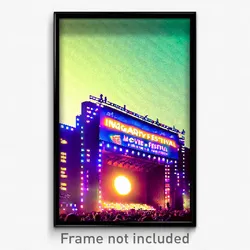 Pixel Art Poster - Imaginary Movie Festival (8 Bit Psychedelic Video Game Print)