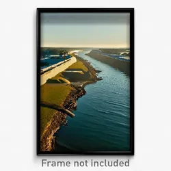 Pixel Art Poster - Unkempt Inlet (8 Bit Psychedelic Trippy Video Game Print)