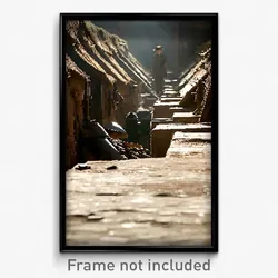 Pixel Art Poster - Old Trench (8 Bit Psychedelic Trippy Weird Video Game Print)