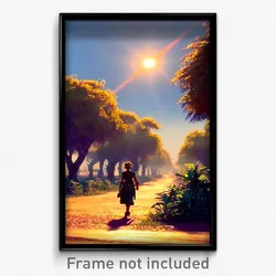 Pixel Art Poster - Spotted Savannah (8 Bit Psychedelic Trippy Video Game Print)