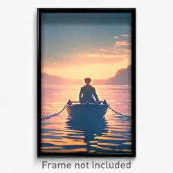 Pixel Art Poster - Sentimental Mooring (8 Bit Psychedelic Video Game Print)