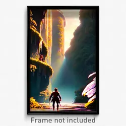Pixel Art Poster - Fancy Gully (8 Bit Psychedelic Trippy Weird Video Game Print)